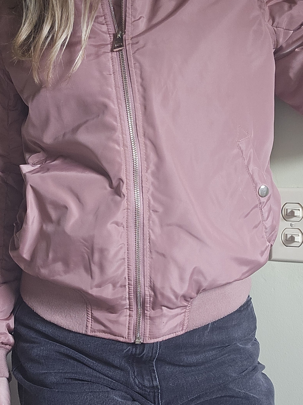 American Rag Dusty Rose Bomber Jacket - Picture 5 of 5